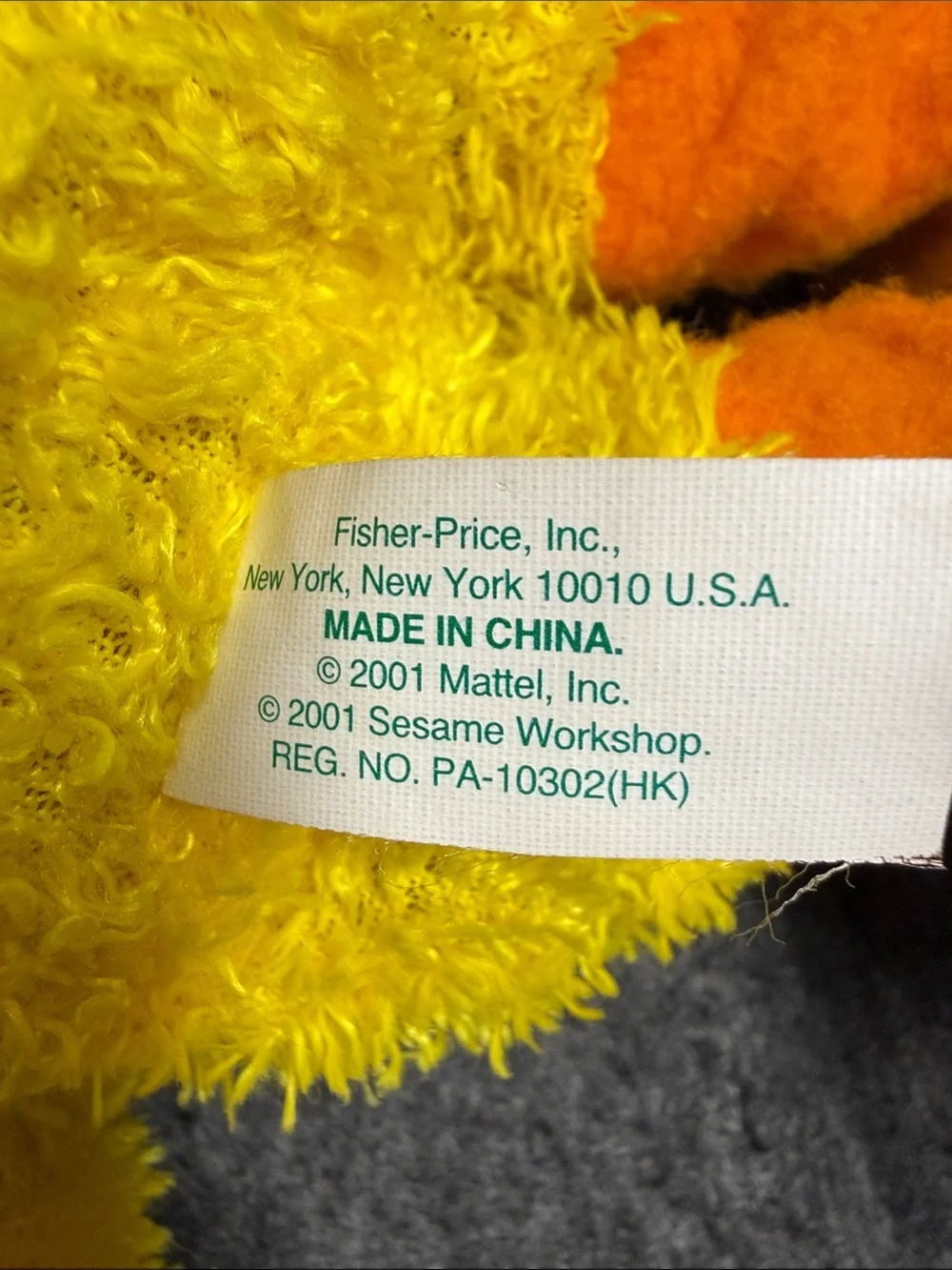 Fisher-Price Tickle me ELMO Yellow and Orange Plush Character